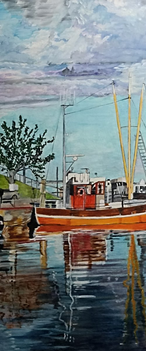 Fishermen 's boats by Isabelle Lucas