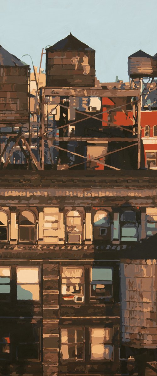 Rooftop water towers by Marco Barberio