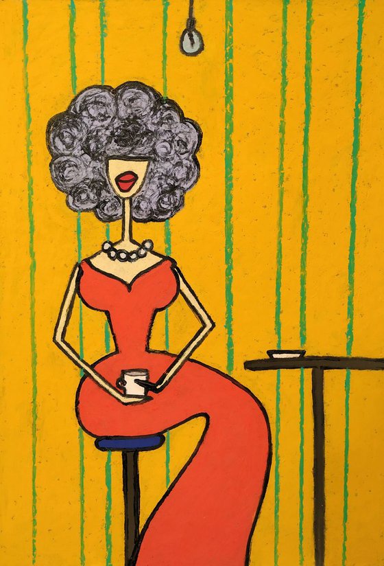 Madame with coffee