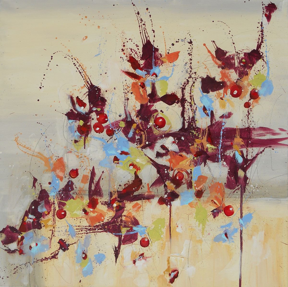 Fleur De Nostalgie (Flower Of Longing) By Cynthia Ligeros, 30 X 30, Artwork For Sale On Artfinder