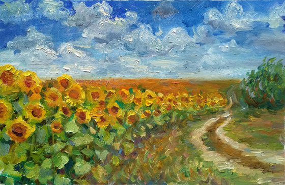 Sunflower landscape