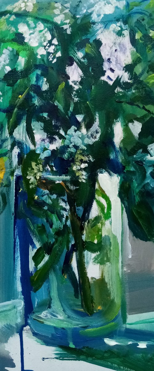 Bird cherry - Bird woman by Oxana Raduga