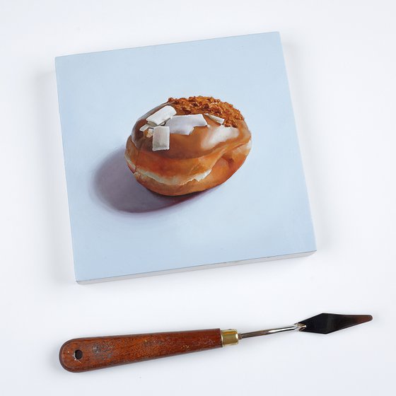 Doughnut on Blue