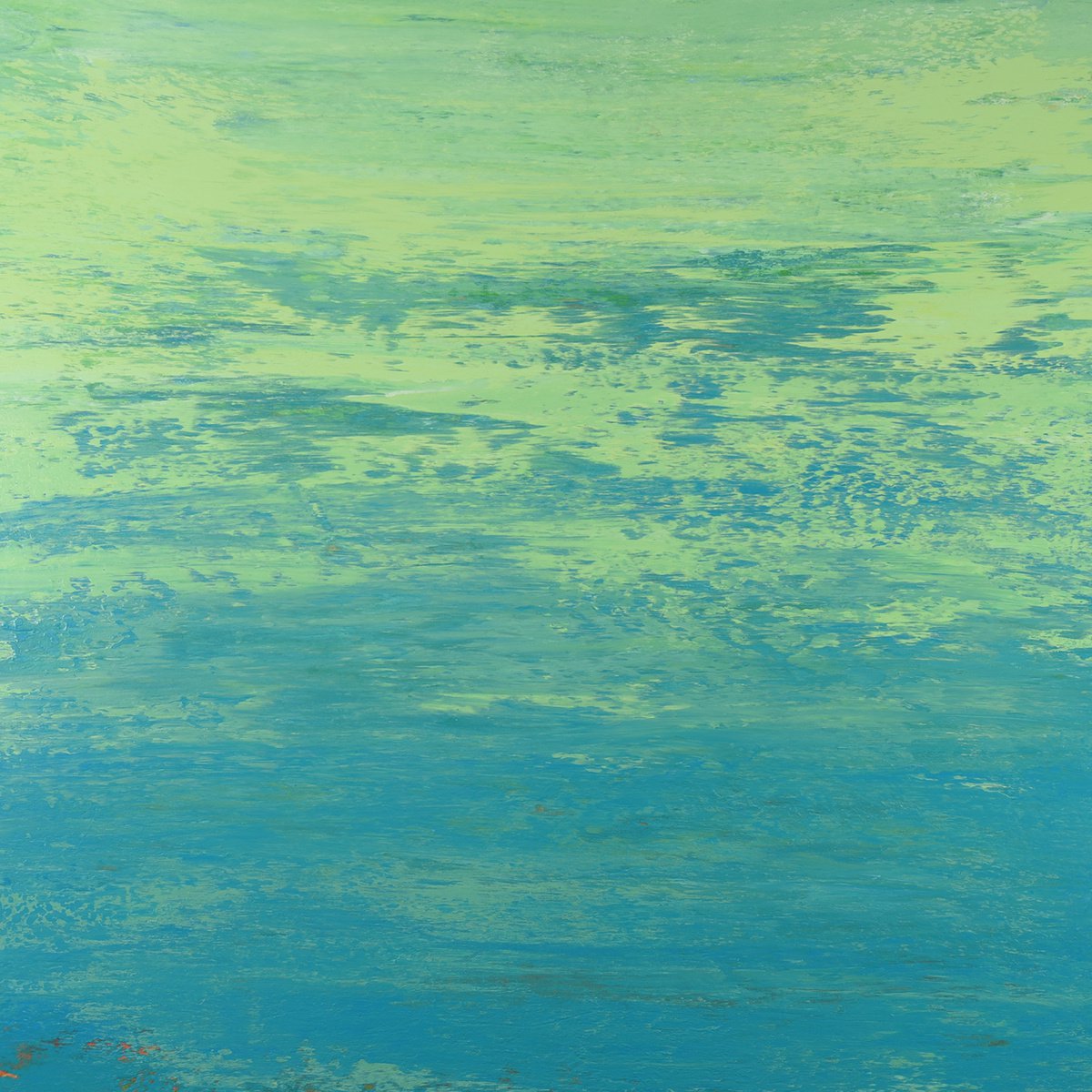 Glistening Water - Modern Abstract Expressionist Seascape by Suzanne Vaughan