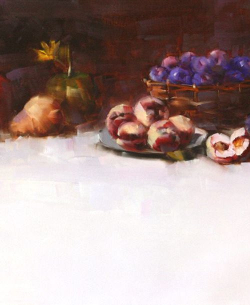 Still  Life with Pumpkins Original oil Painting Large size by Vahe Yeremyan