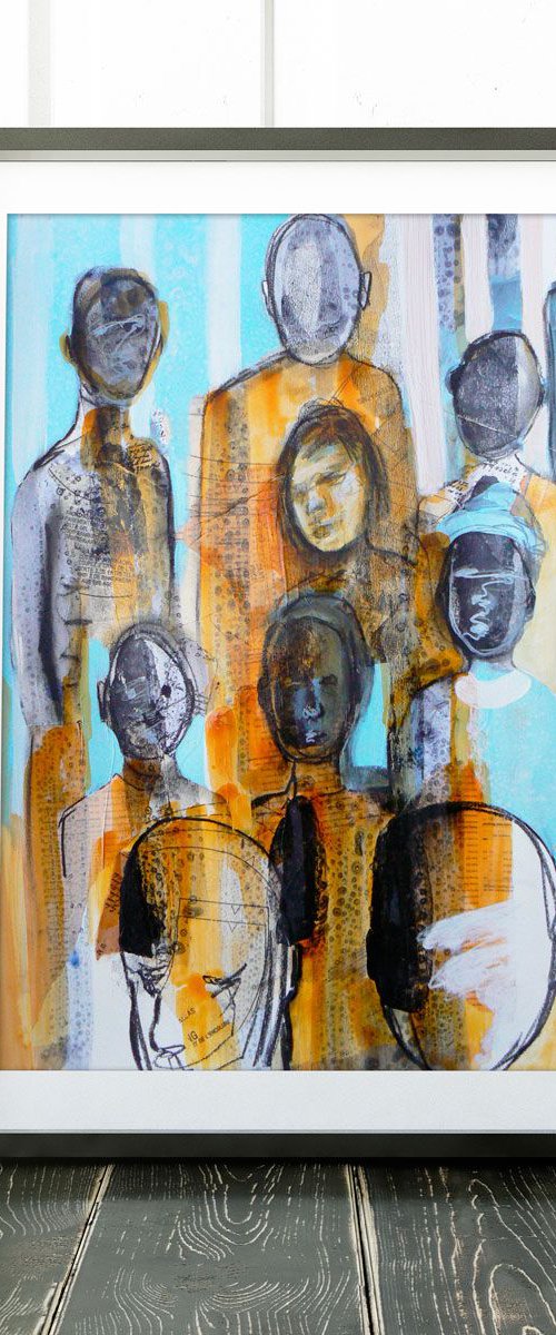 Study of a crowd #5 by Carolynne Coulson