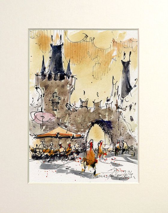 Prague Urban Sketch Watercolor