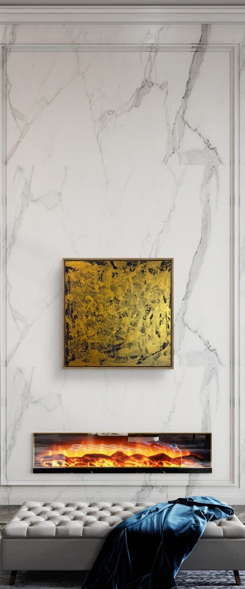 Echoes of Fire 70x70x2 cm by Exclusive Arts