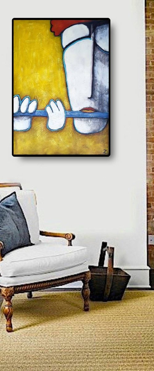 Flute Musiek III (60cm x 84cm x 0.1 cm) by Zhana Viel