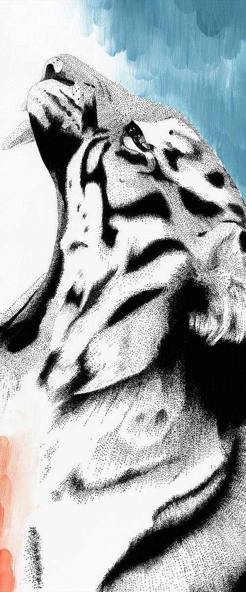 Dreamy Big Cats - Tiger Original by Kelsey Emblow