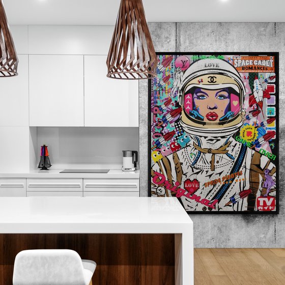 Cadet Monroe 120cm x 150cm Space Cadet Textured Urban Pop Art