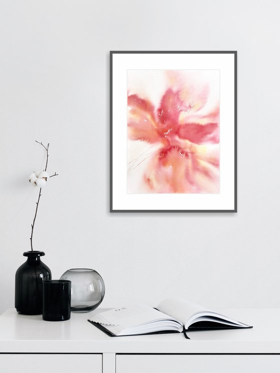 Pink abstract flower