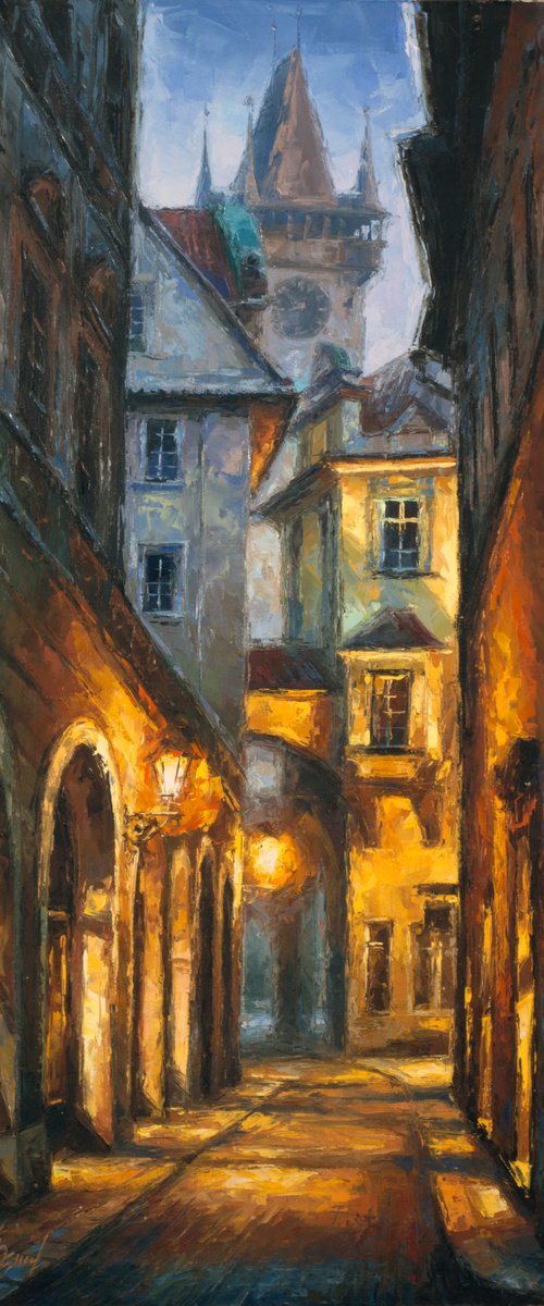 A deserted evening street by Alexandr Klemens