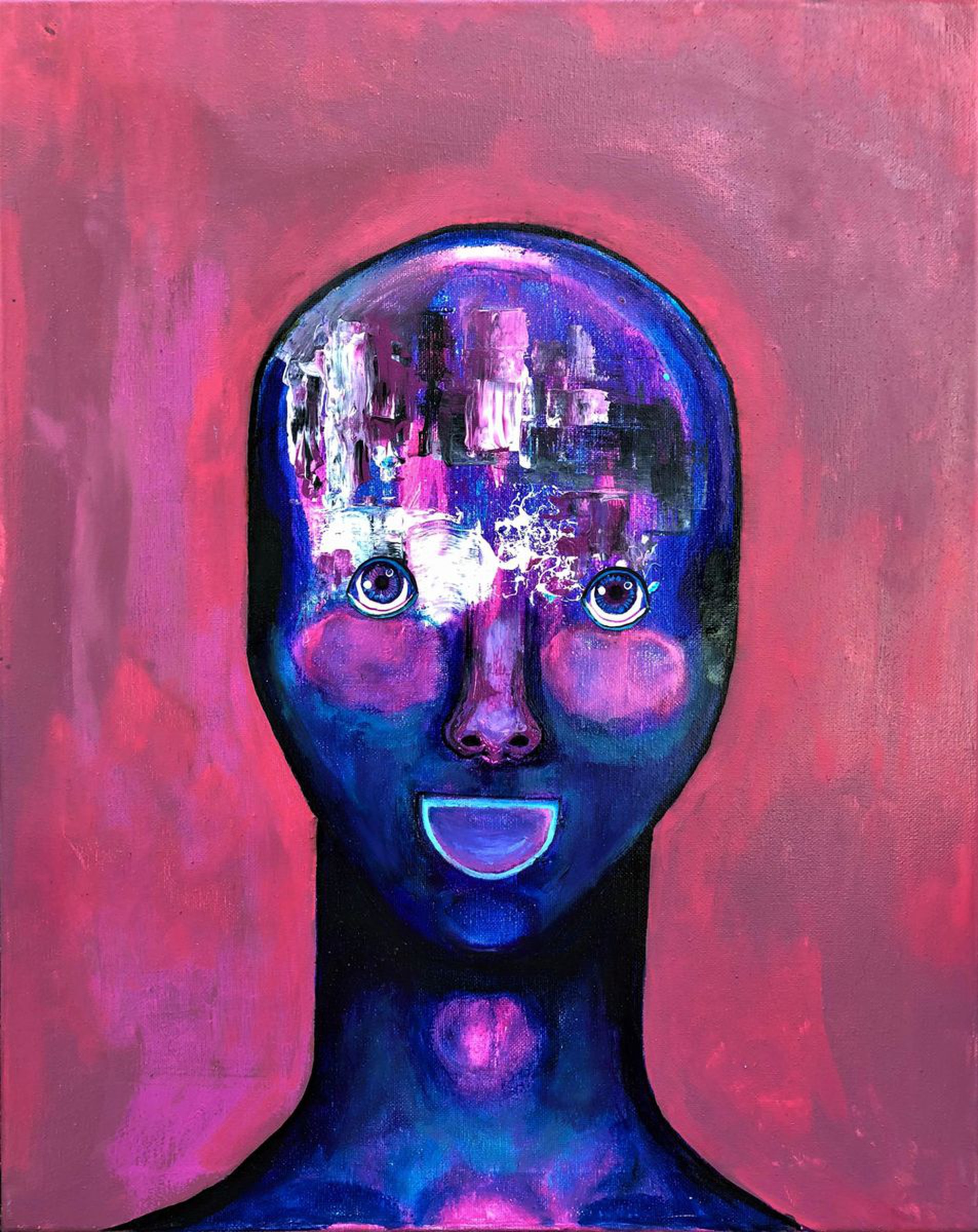 Happy Droid 2018 By Adam Zafrian Mixed Media Artfinder
