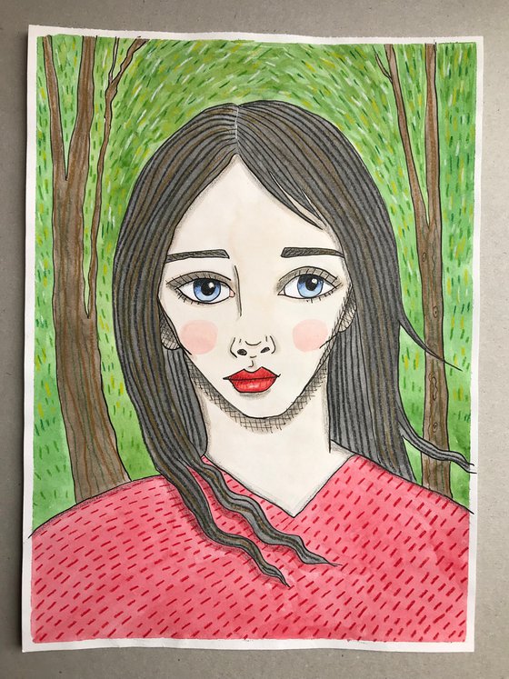 Portrait in the Woods