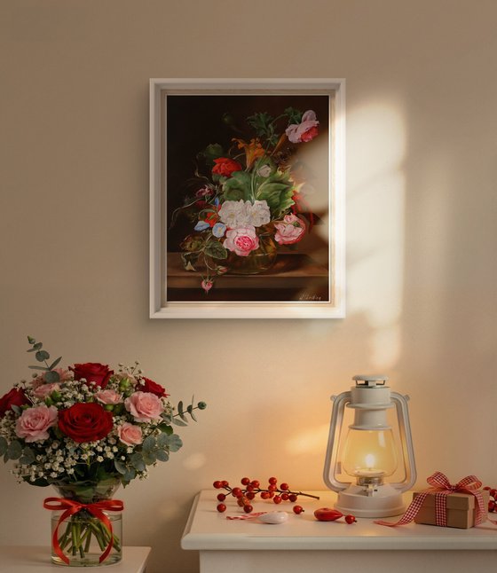Floral Still Life with Garden Flowers
