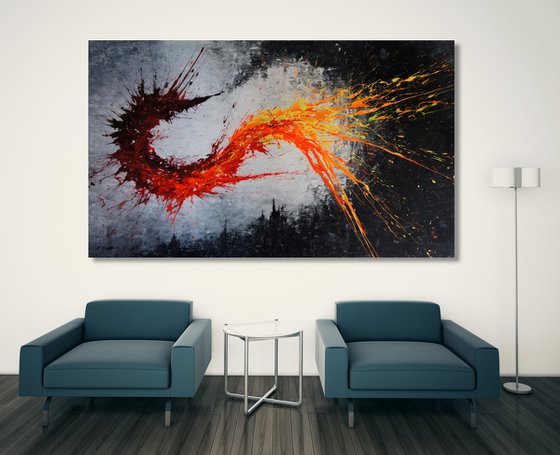 Twisting Fire V - CANVAS ONLY
