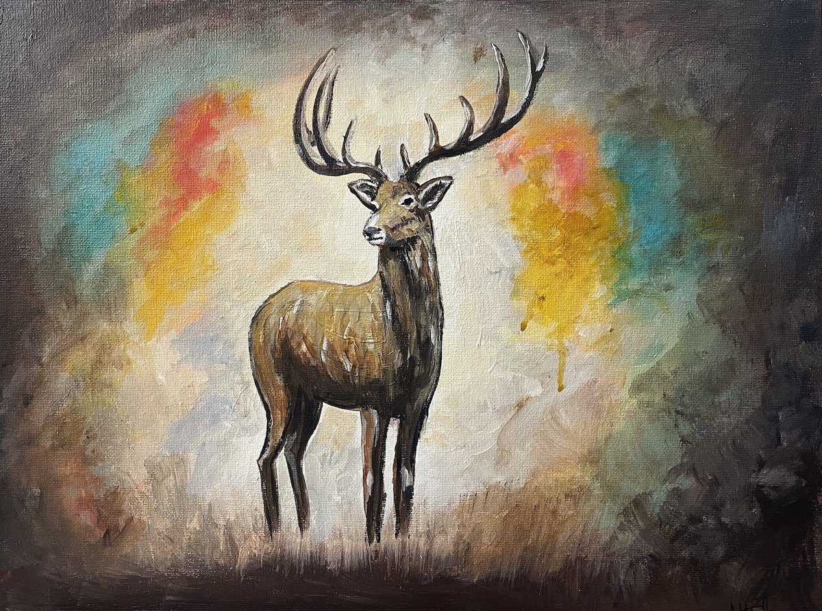 Majestic Deer by Aisha Haider