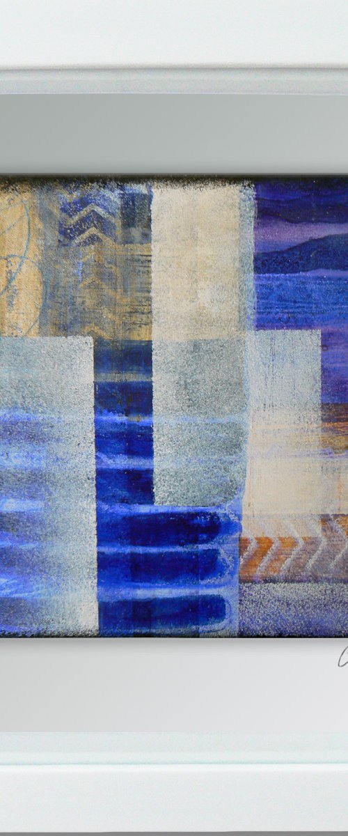 Framed ready to hang original abstract  - Cahier #15 by Carolynne Coulson
