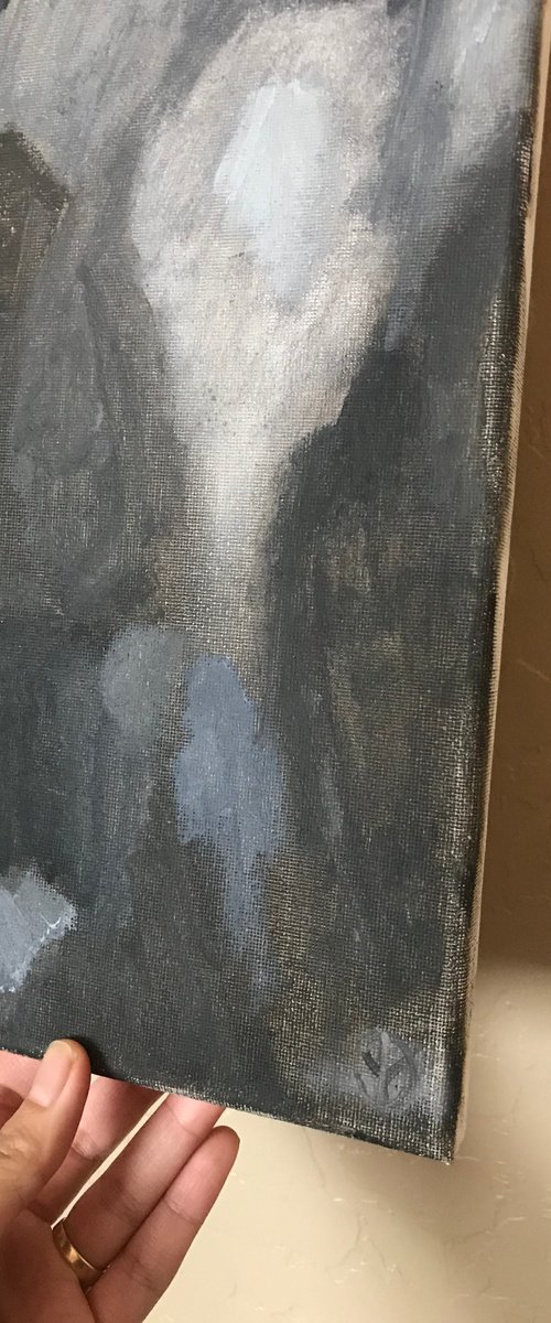 Abstract Art Study No.3 - Darks and Lights by Katrina Loren Exconde