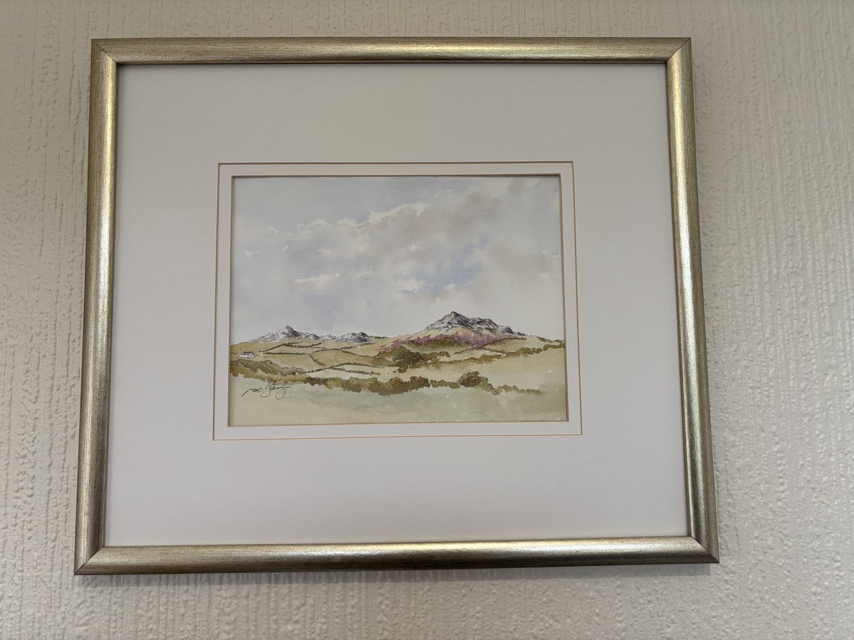 Impressionistic Landscape Watercolour By Noel Sawyer, 10 X 7", Carn Llidu, Nr St Davids Pembrokeshire, Original Artwork