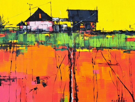 Old houses on the farm