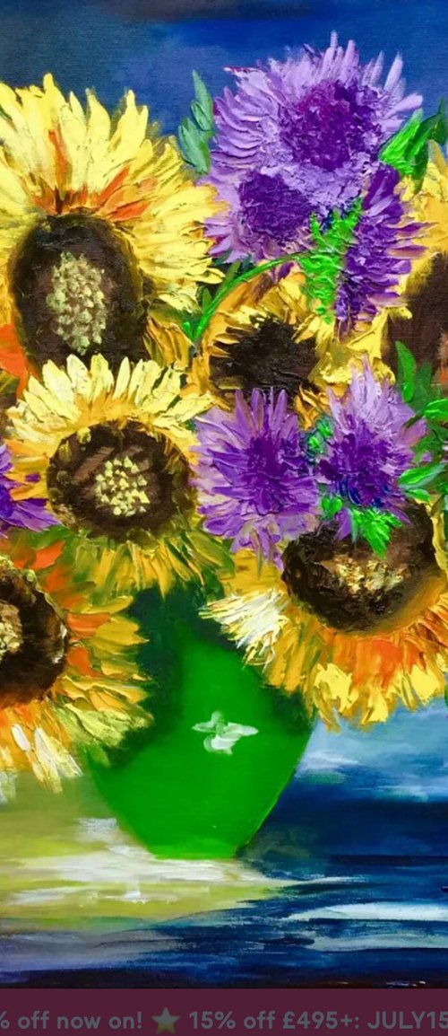 Bouquet of sunflowers by Olga Koval