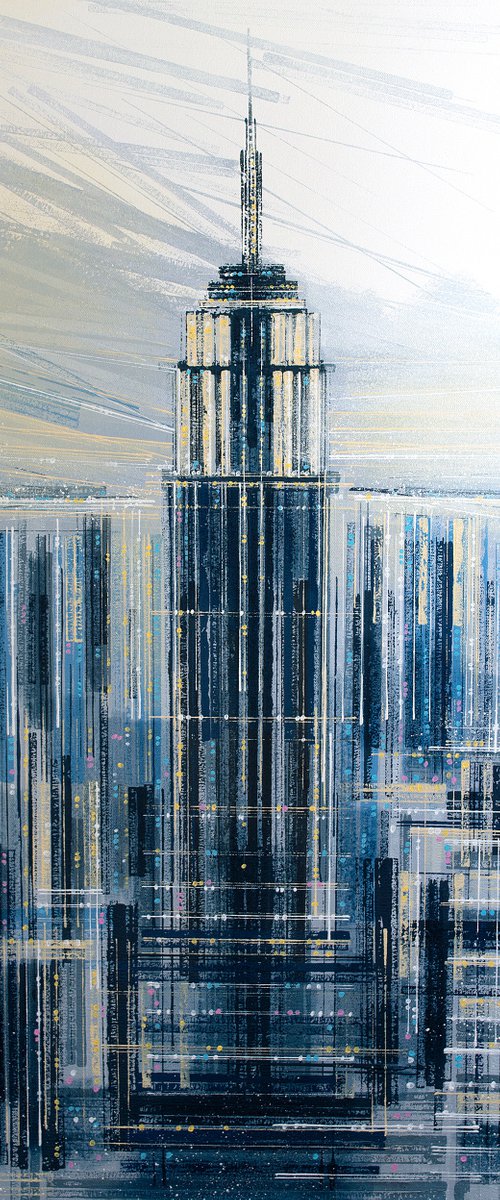 New York - The Empire State Building At Daybreak by Marc Todd