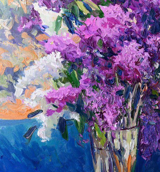 LIlacs in the balcony