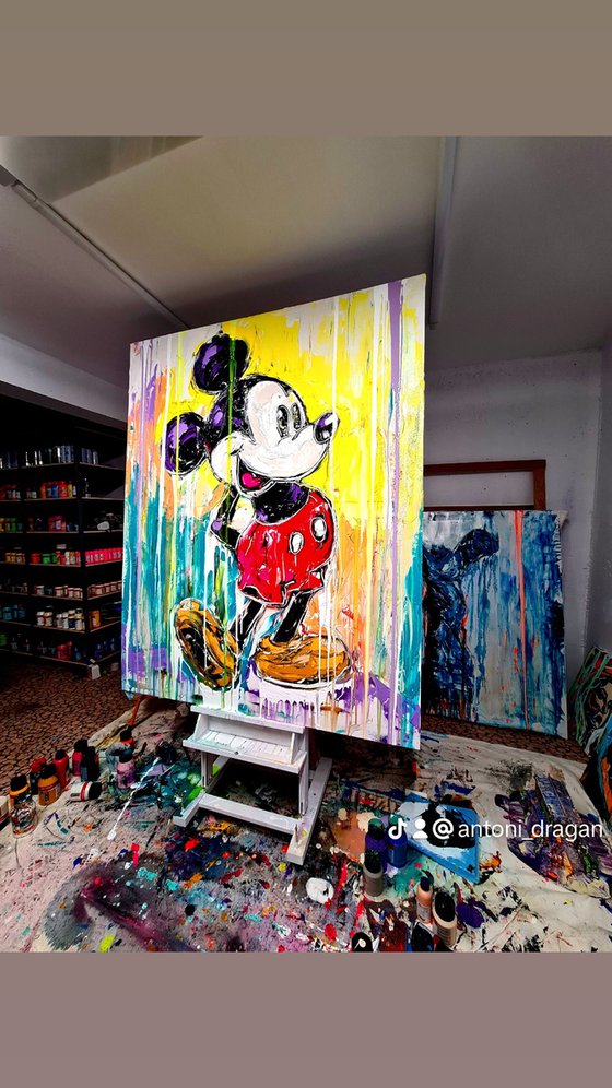 Mickey Mouse Enorme touches popart