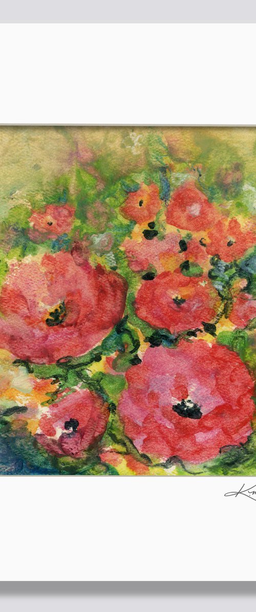Encaustic Floral 45 by Kathy Morton Stanion