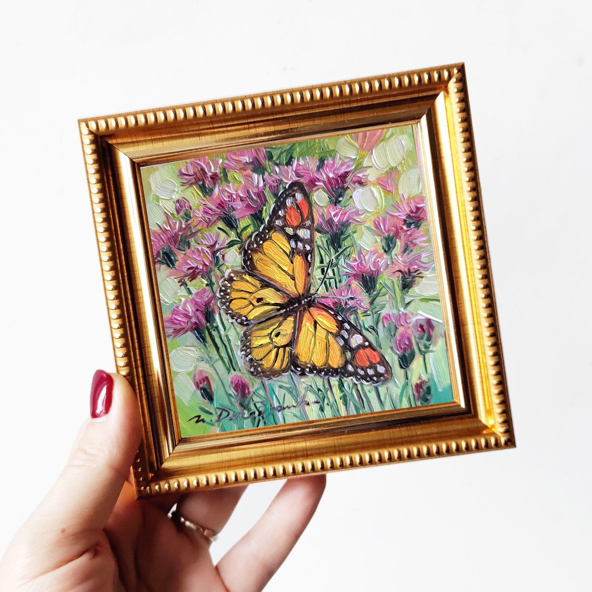 Monarch Butterfly painting by Nataly Derevyanko