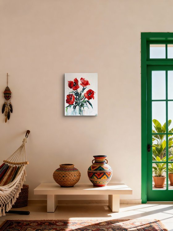 Scarlet Bloom Burst – Red Poppies