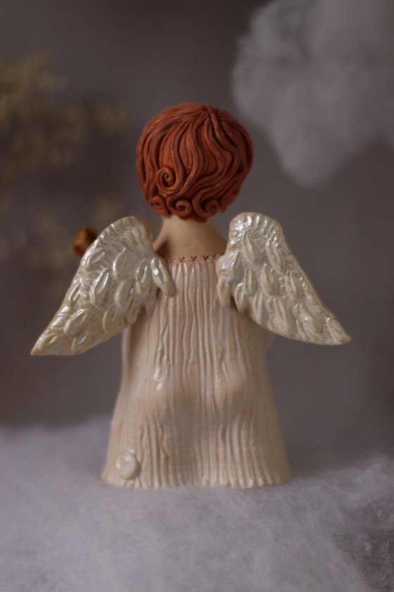 Song of the angel. OOAK sculpture.