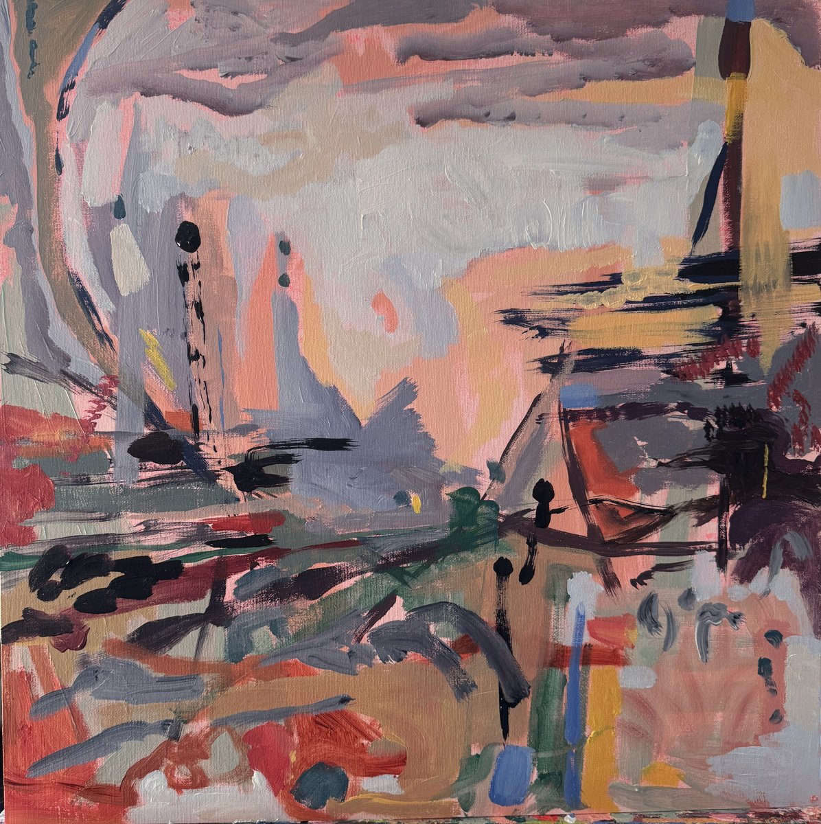  Sunscape By Hanna Bell, 20 X 20, Artwork For Sale On Artfinder