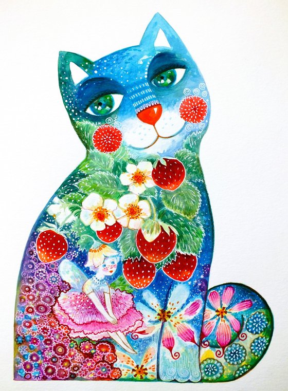 Strawberry Fairy Cat