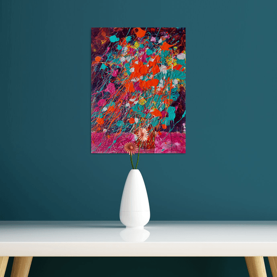 Christmas night Abstract painting