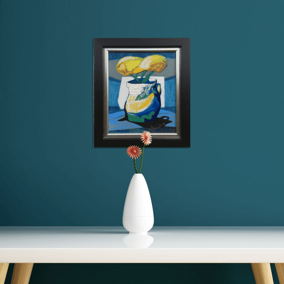 Small Still life  (24x30cm, oil painting, ready to hang, framed)