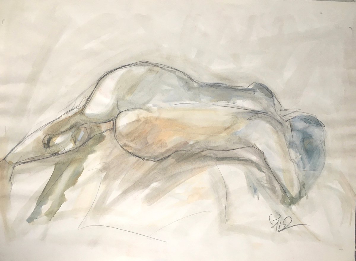 Reclining nude by Stuart Roper