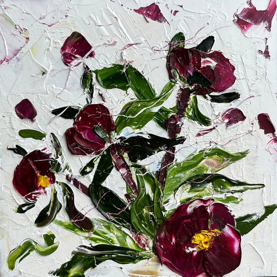 Peony Buds Painting