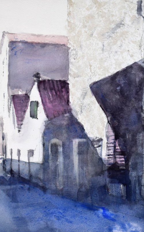 Magic shadows (Vodice) by Goran Žigolić Watercolors