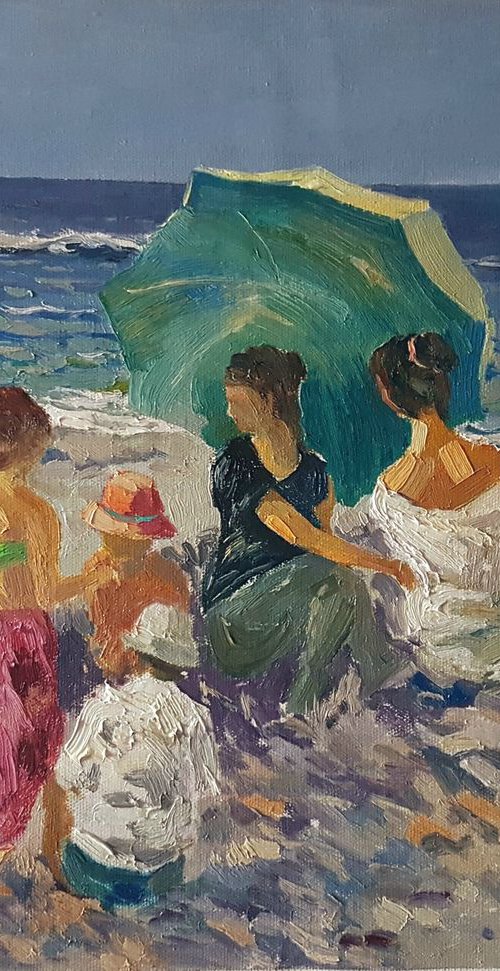 Under an umbrella shade - One of Kind by Hrachya Hakobyan