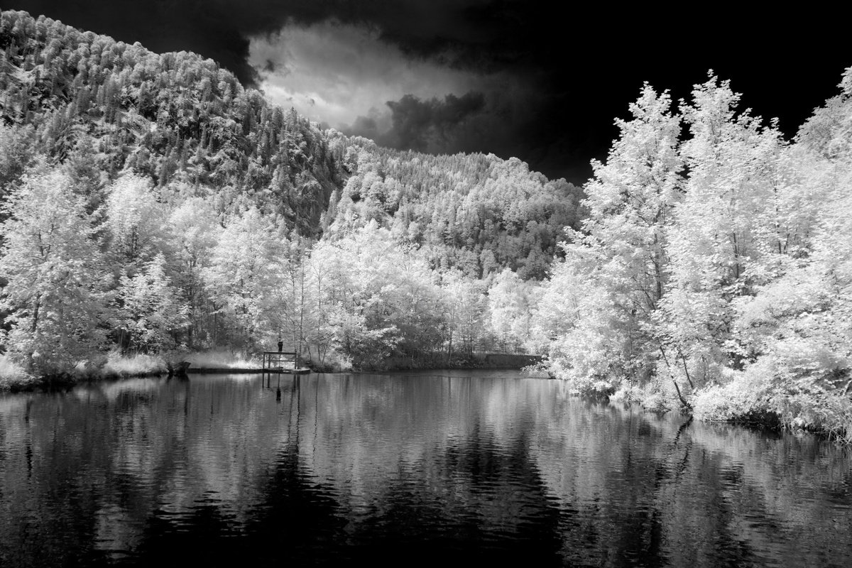 Photorealistic Landscape Photograph By Robert Kohlhuber, 30 X 20", Dramatic River, Original Artwork