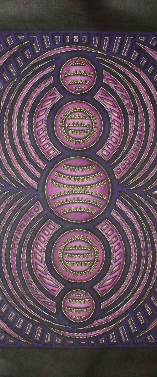 Purple cycle by Jonathan Pradillon