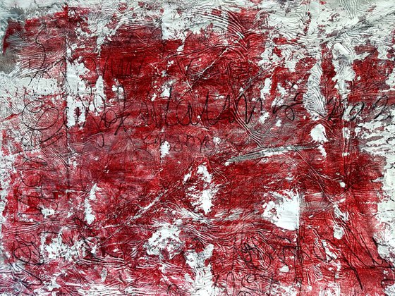 Words I never said -01- (n.217) - abstract wordscape - 100 x 70 x 2,50 cm - ready to hang - acrylic painting on stretched canvas
