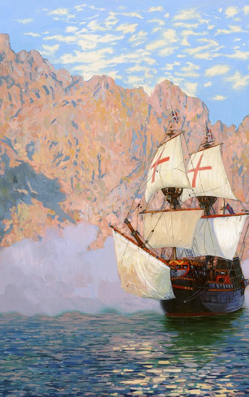 New Albion.  Golden hind by Simon Kozhin