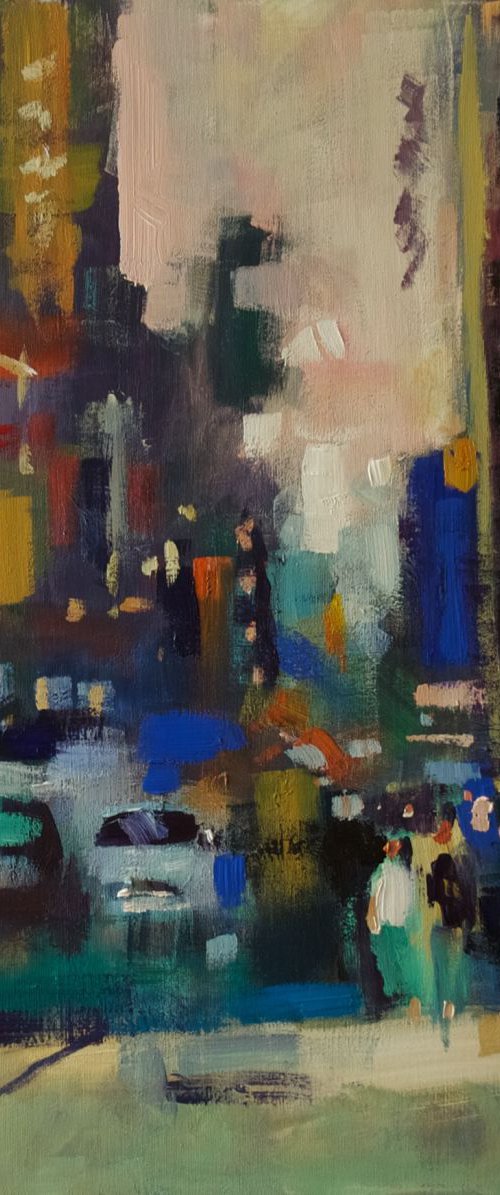New York City  (Square Canvas) by Andre Pallat