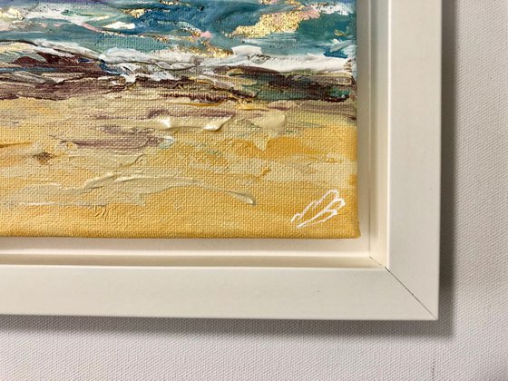 Stormy sea in a frame