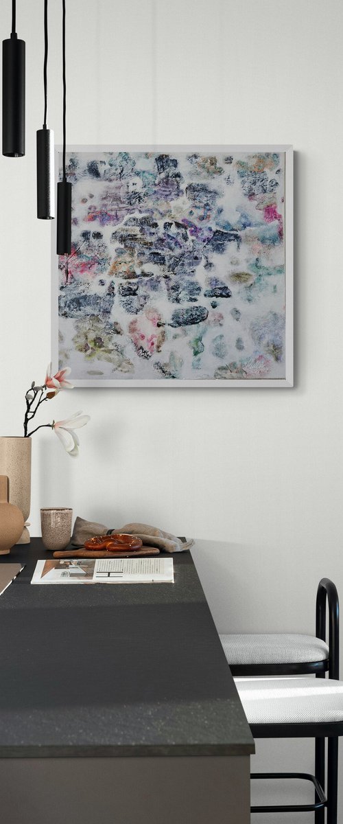 Interwoven Field Abstract Painting by Tatiana Hellum