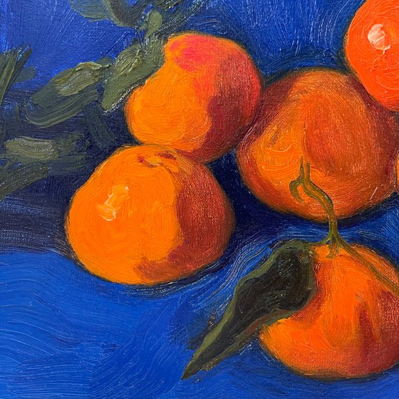 Still life with tangerines